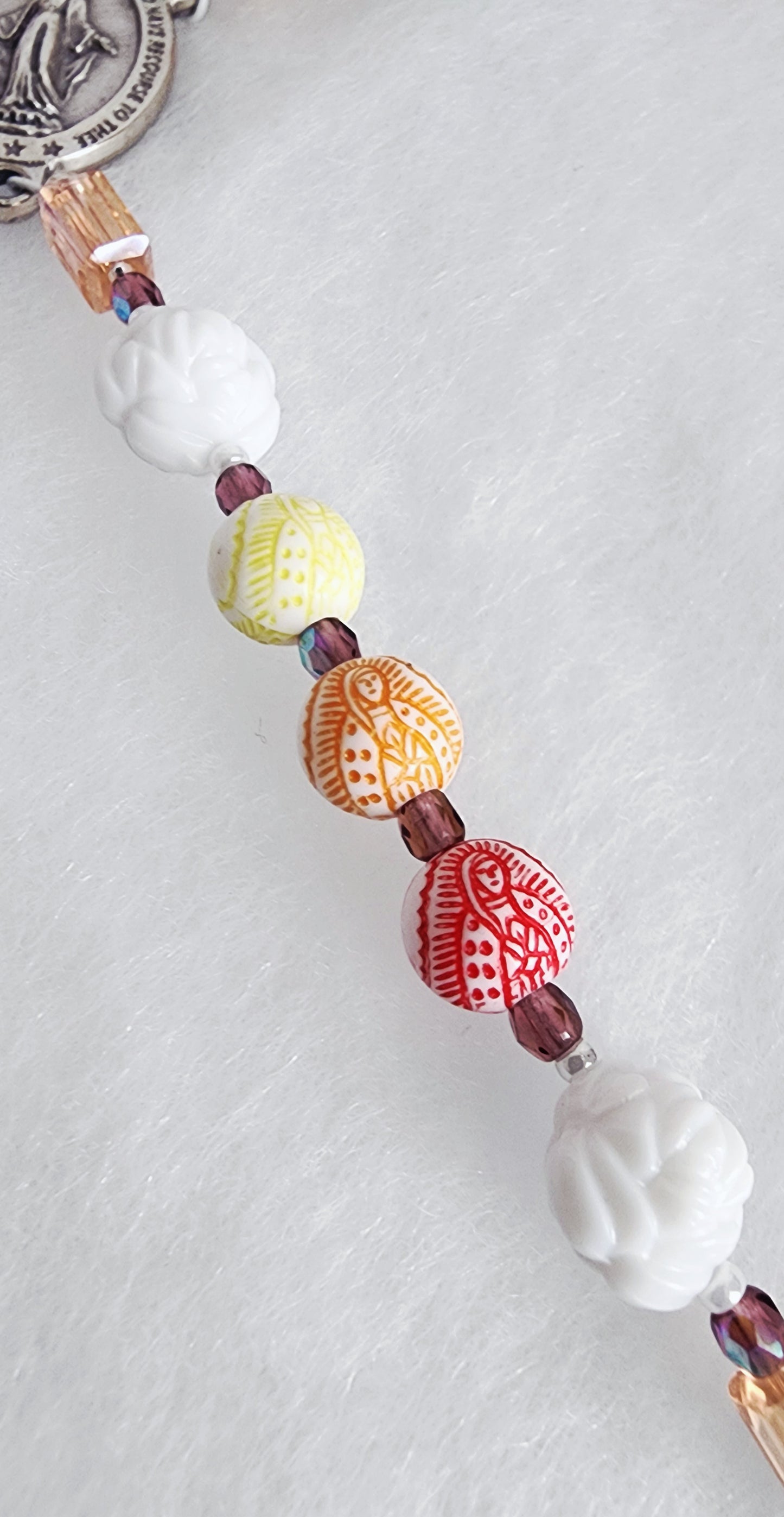 Our Lady Acrylic Rosary