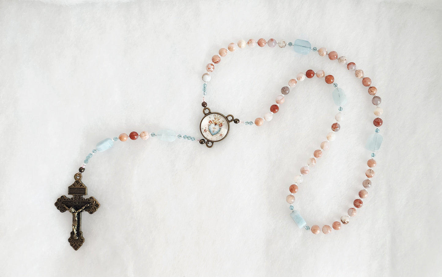 Vintage Sacred Heart of Jesus Rosary