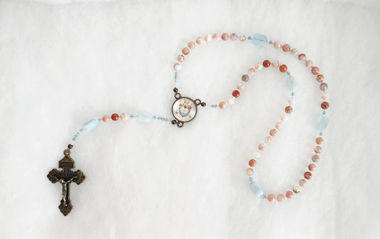 Vintage Sacred Heart of Jesus Rosary