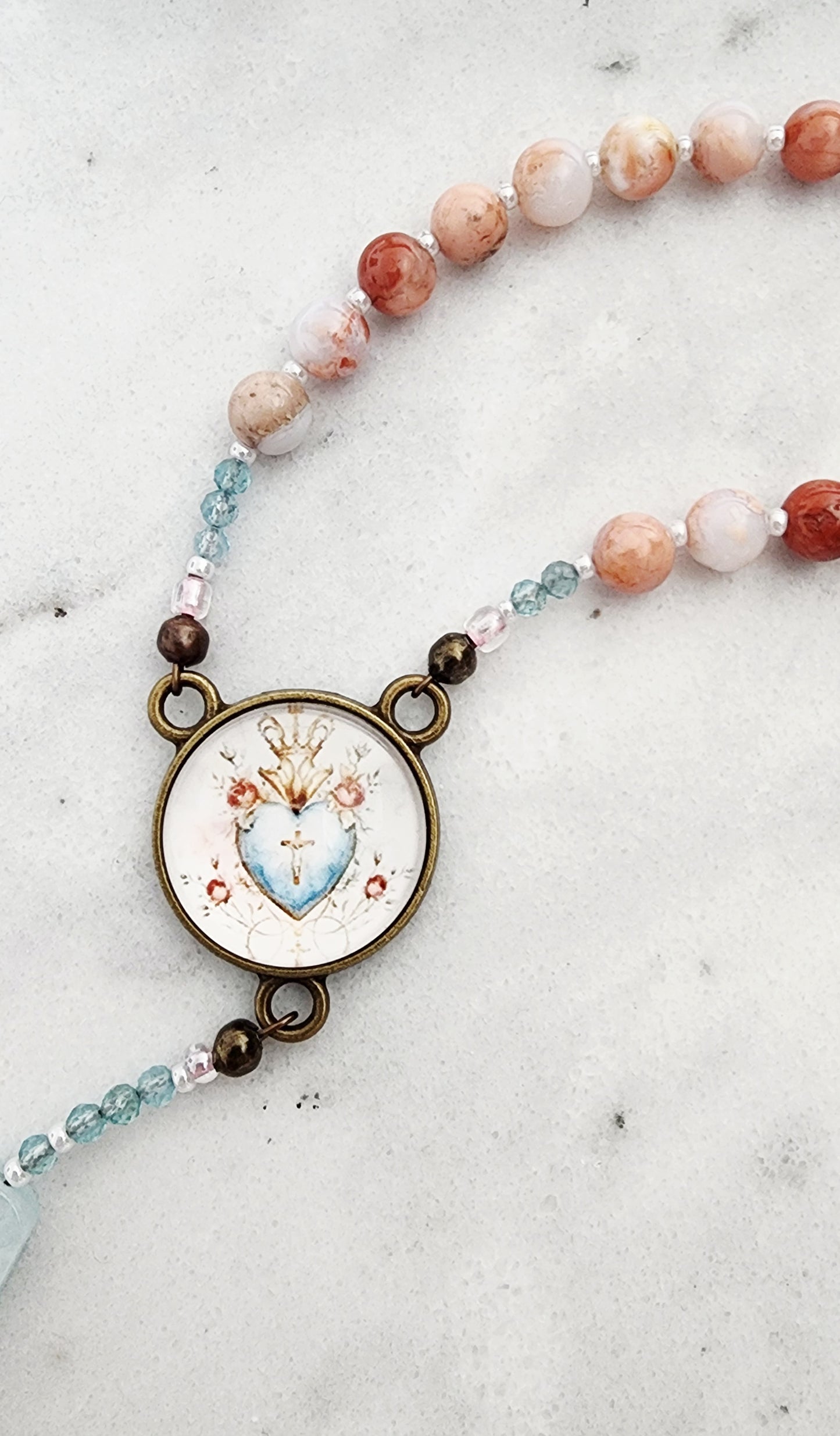 Vintage Sacred Heart of Jesus Rosary