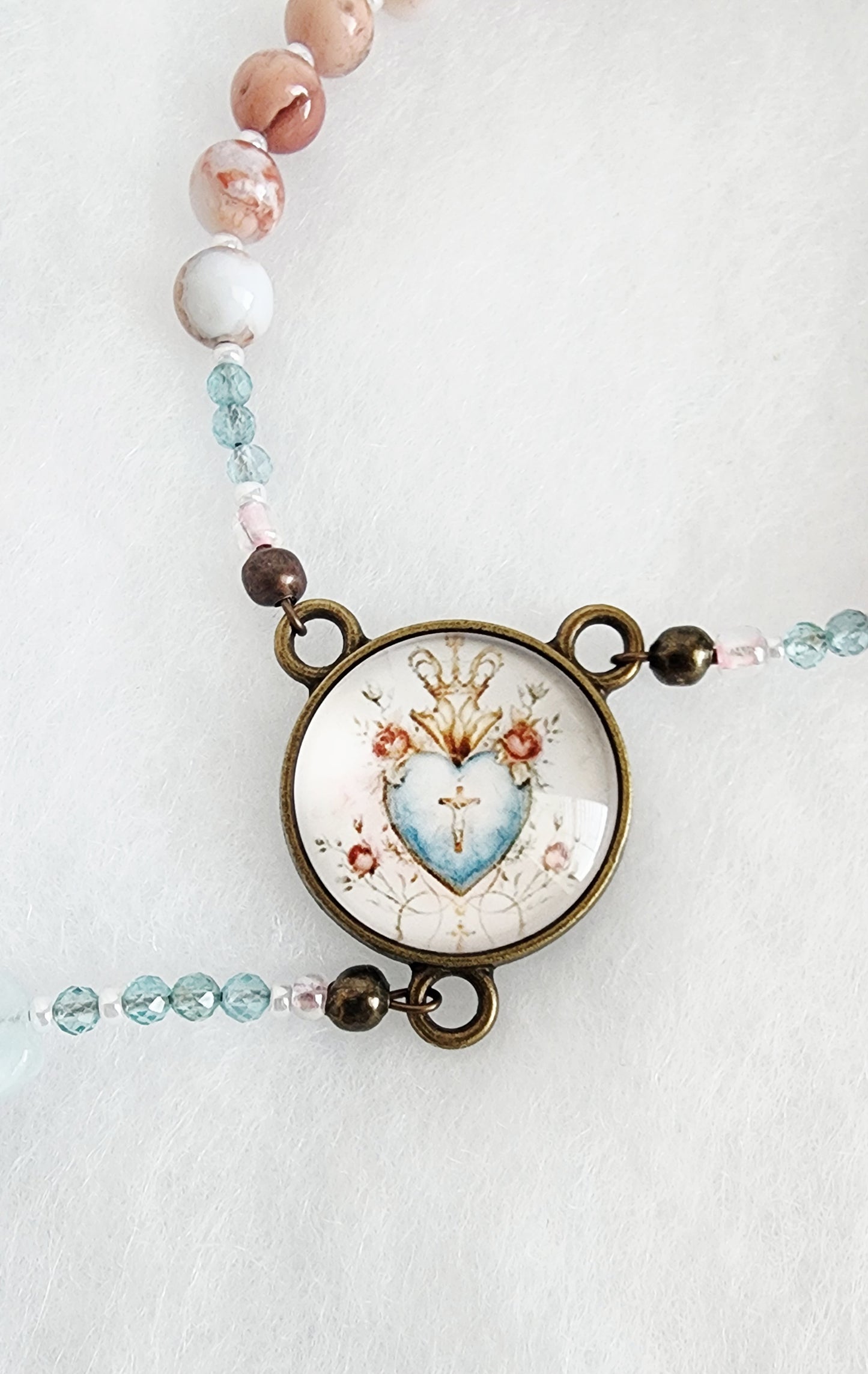 Vintage Sacred Heart of Jesus Rosary