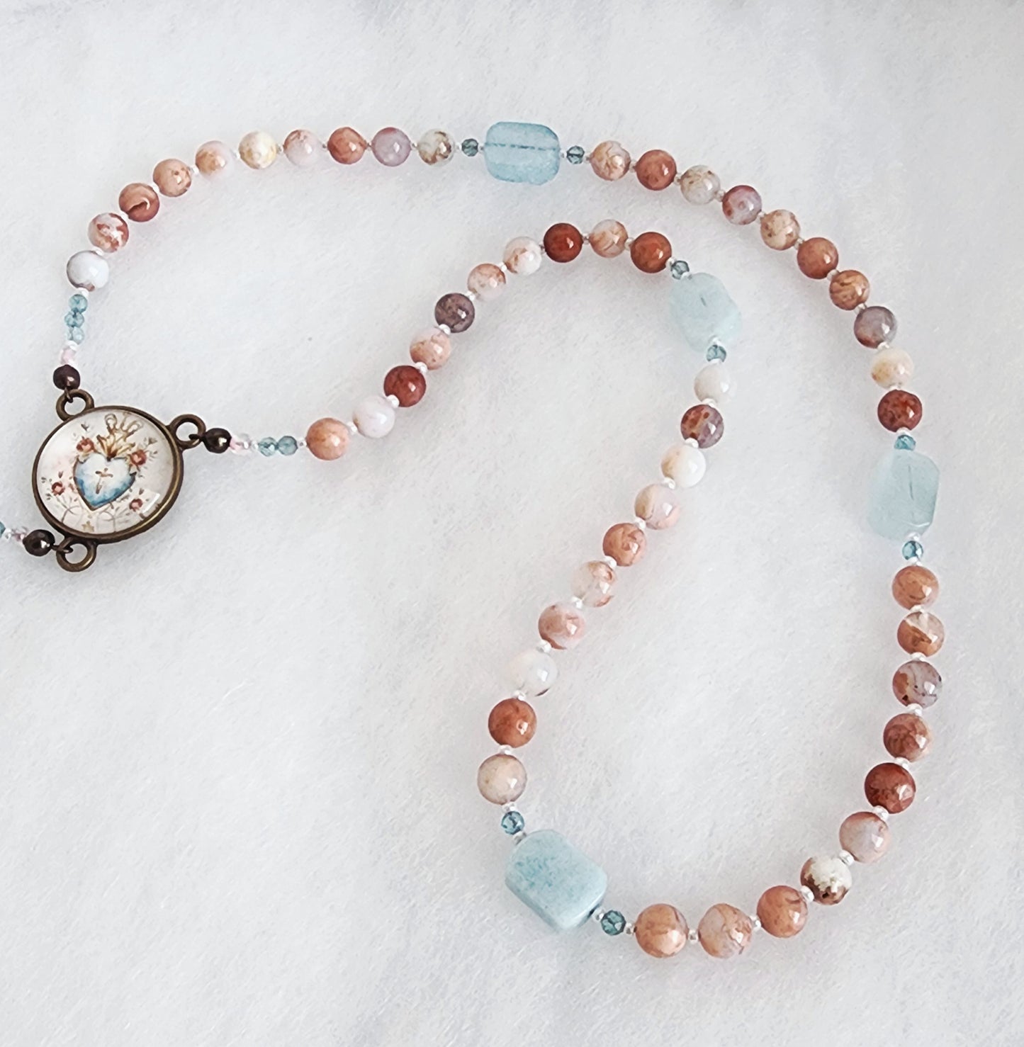 Vintage Sacred Heart of Jesus Rosary