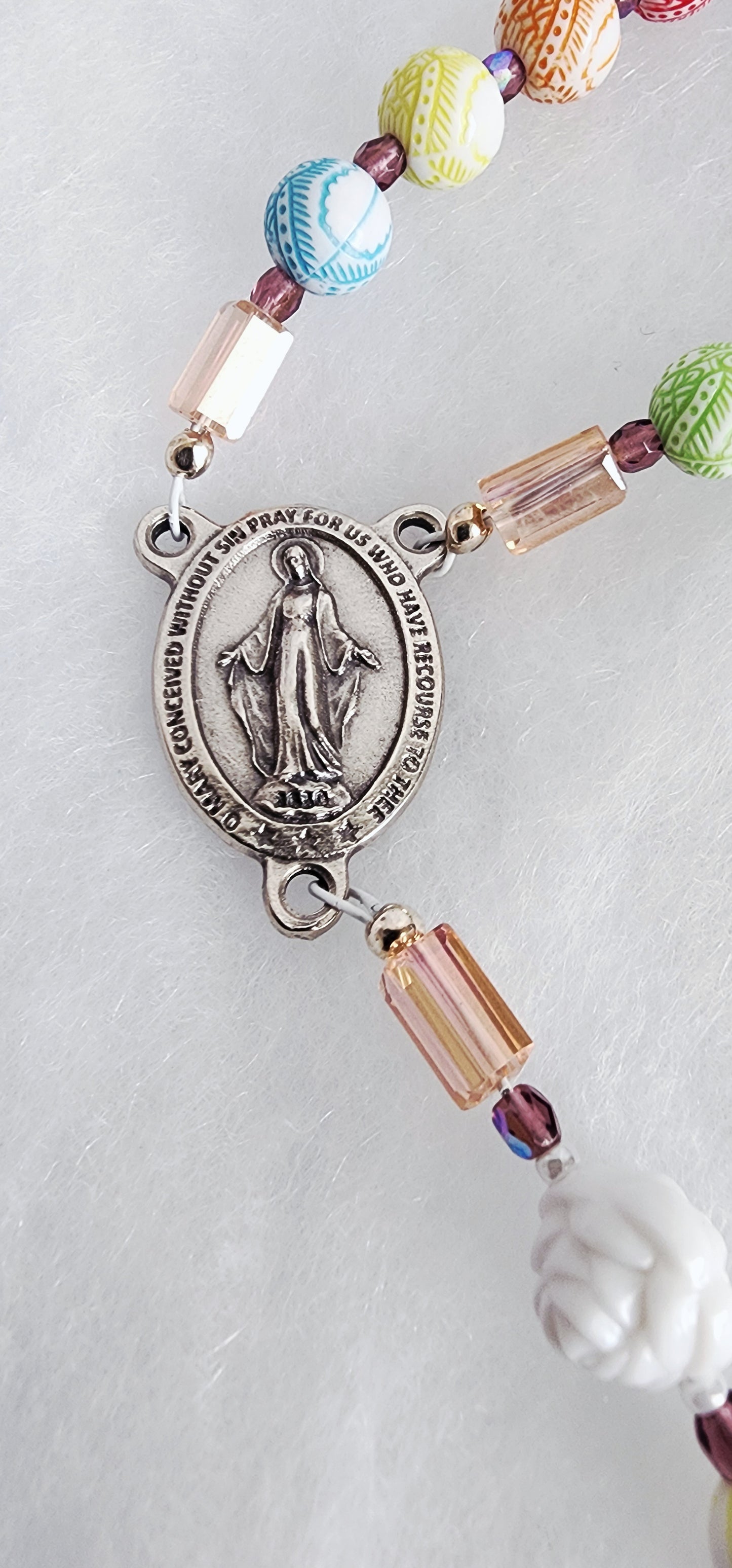 Our Lady Acrylic Rosary